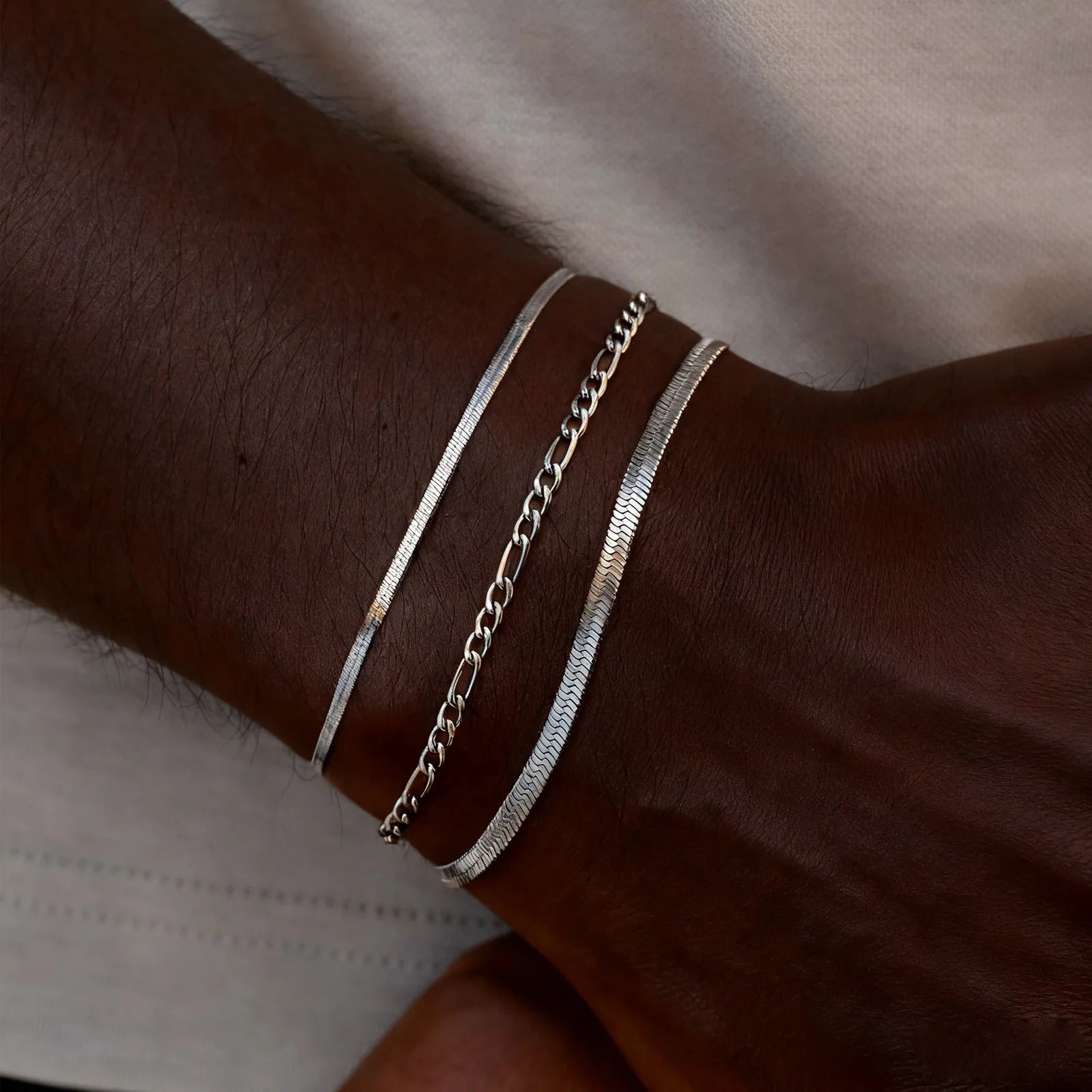 Set of 3 minimalist bracelets