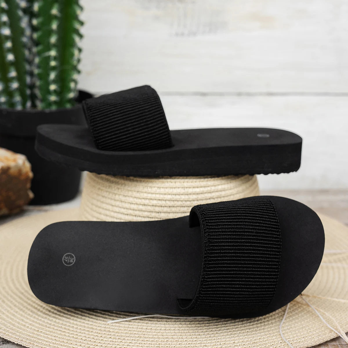 casual knit sandal