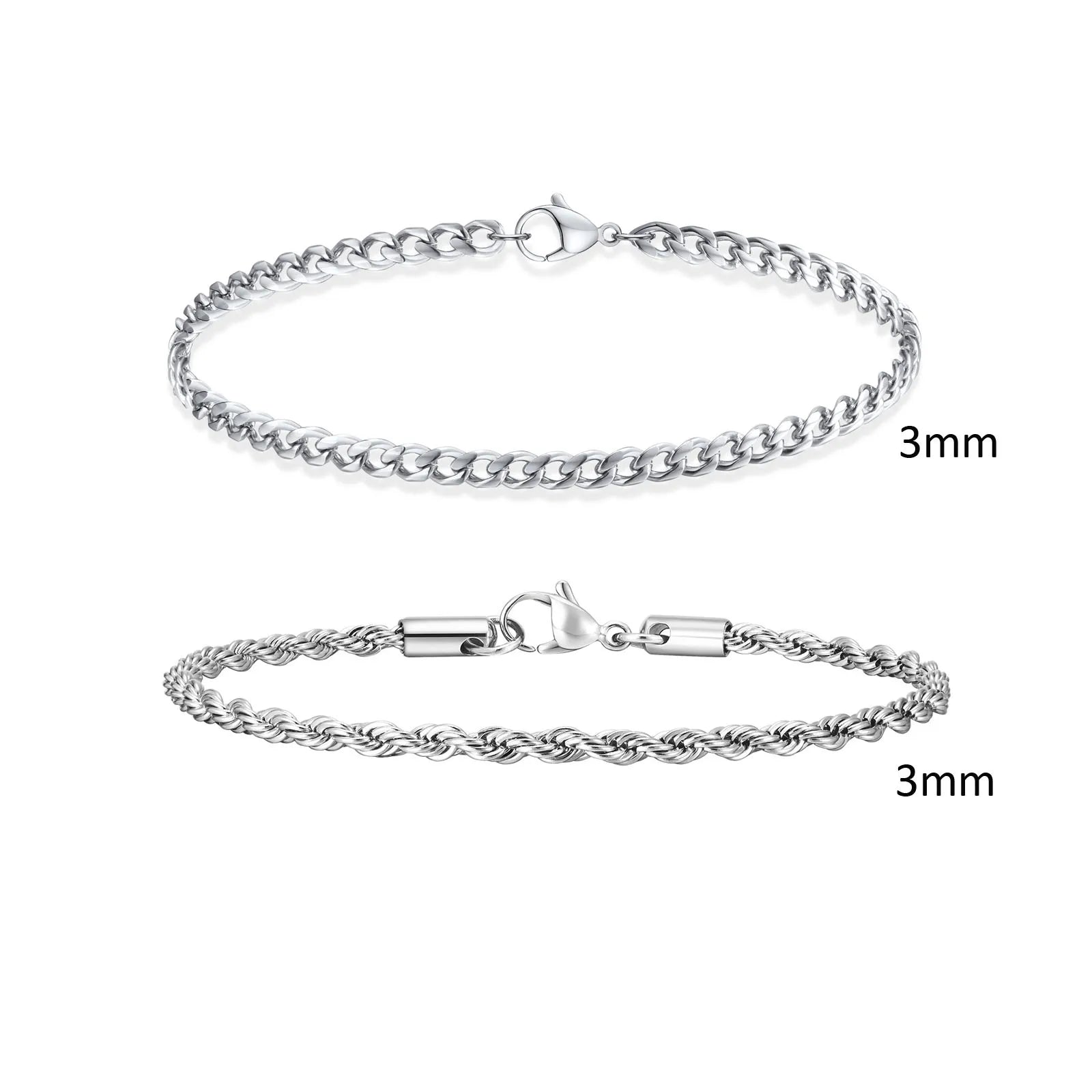 Set of 2 minimalist bracelets