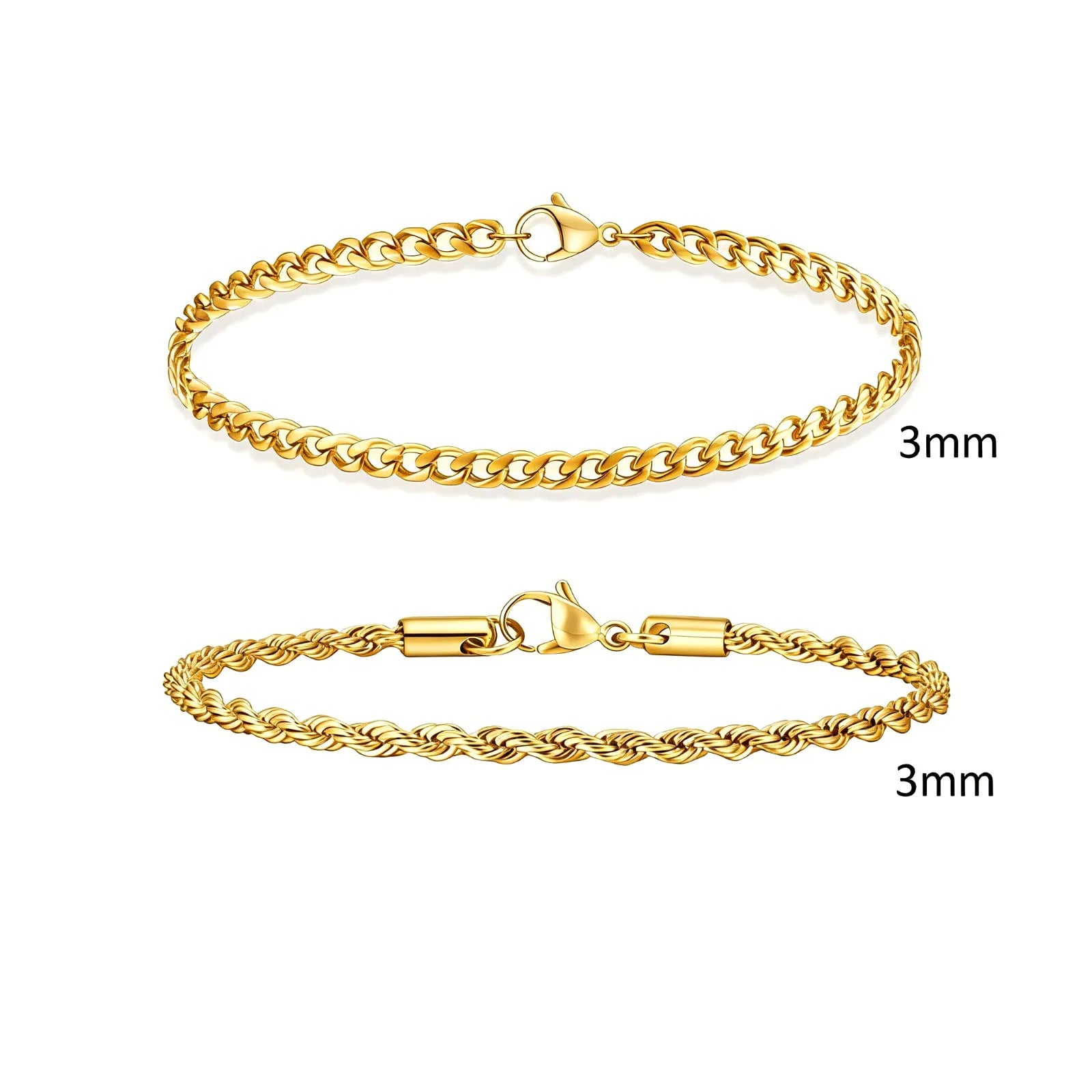 Set of 2 minimalist bracelets